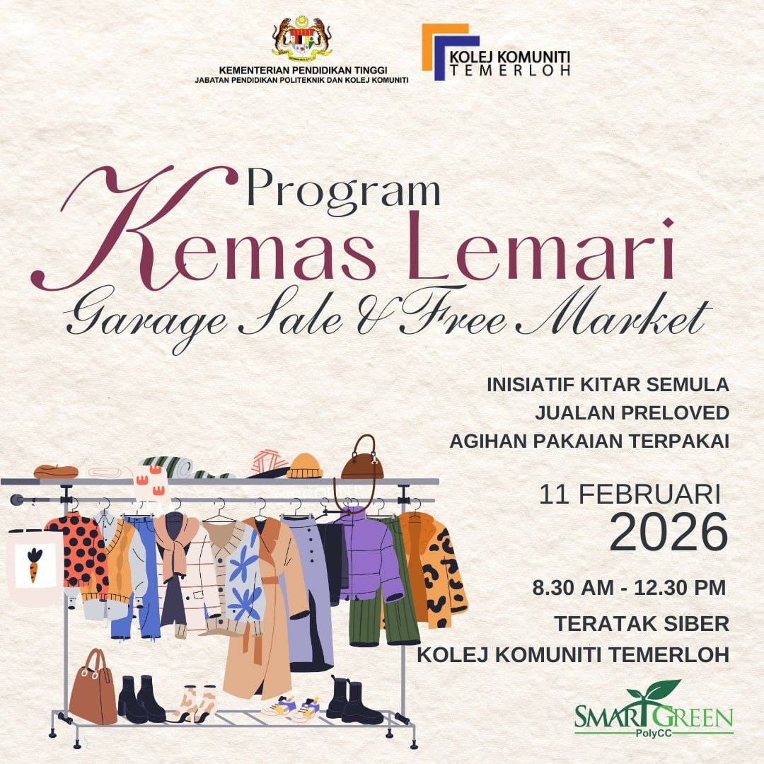 PROGRAM KEMAS LEMARI: GARAGE SALE & FREE MARKET